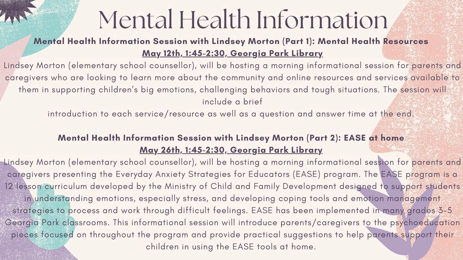Mental Health Information